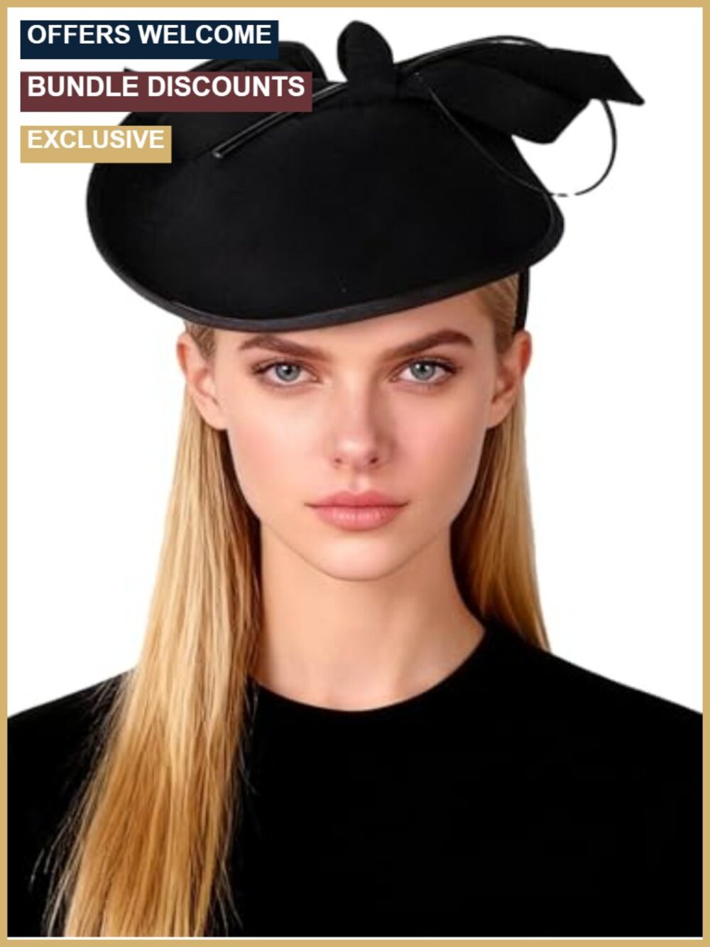 Vintage Wool Fedora Hat Adjustable Horse Racing Festival Fascinator
